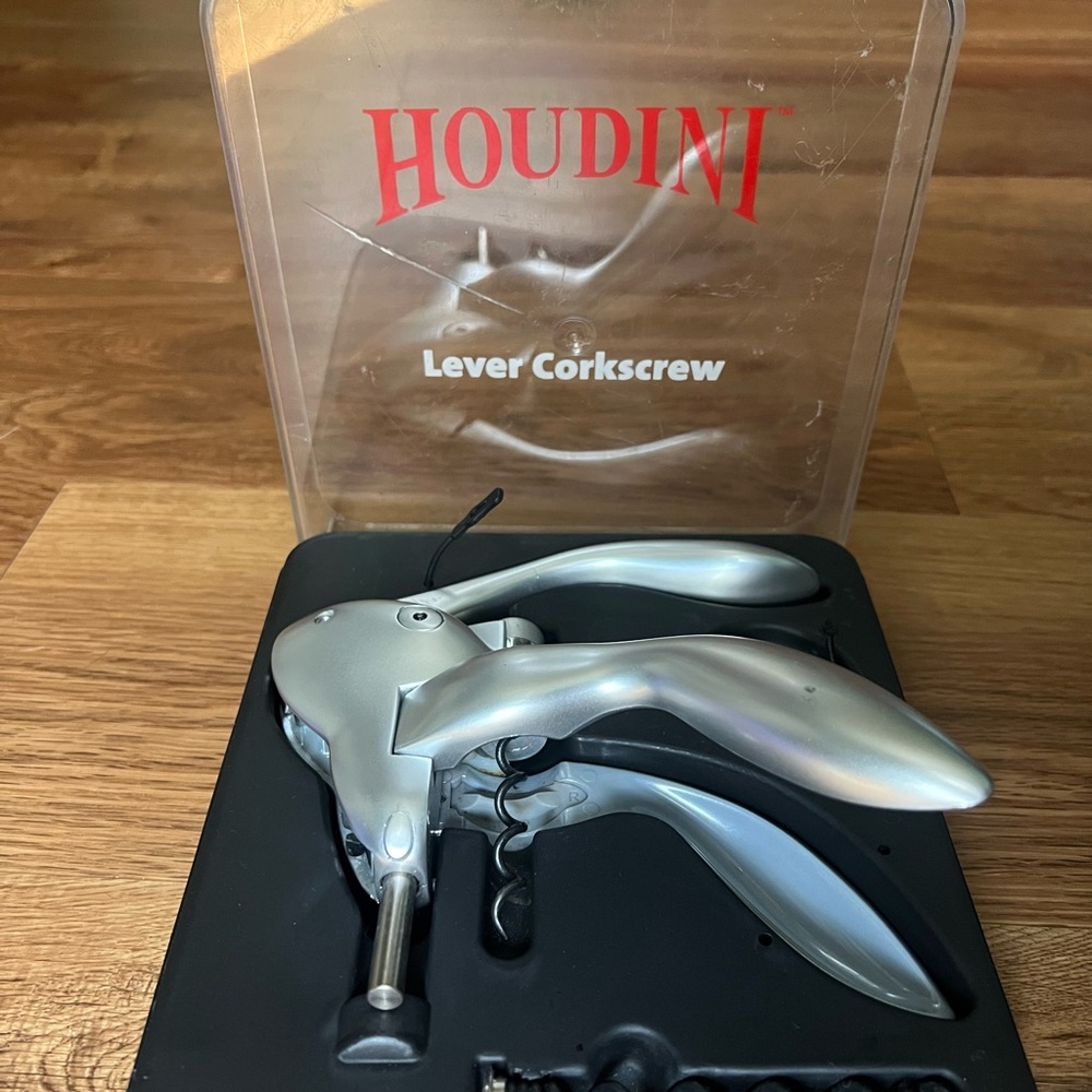 Houdini Silver Lever Corkscrew